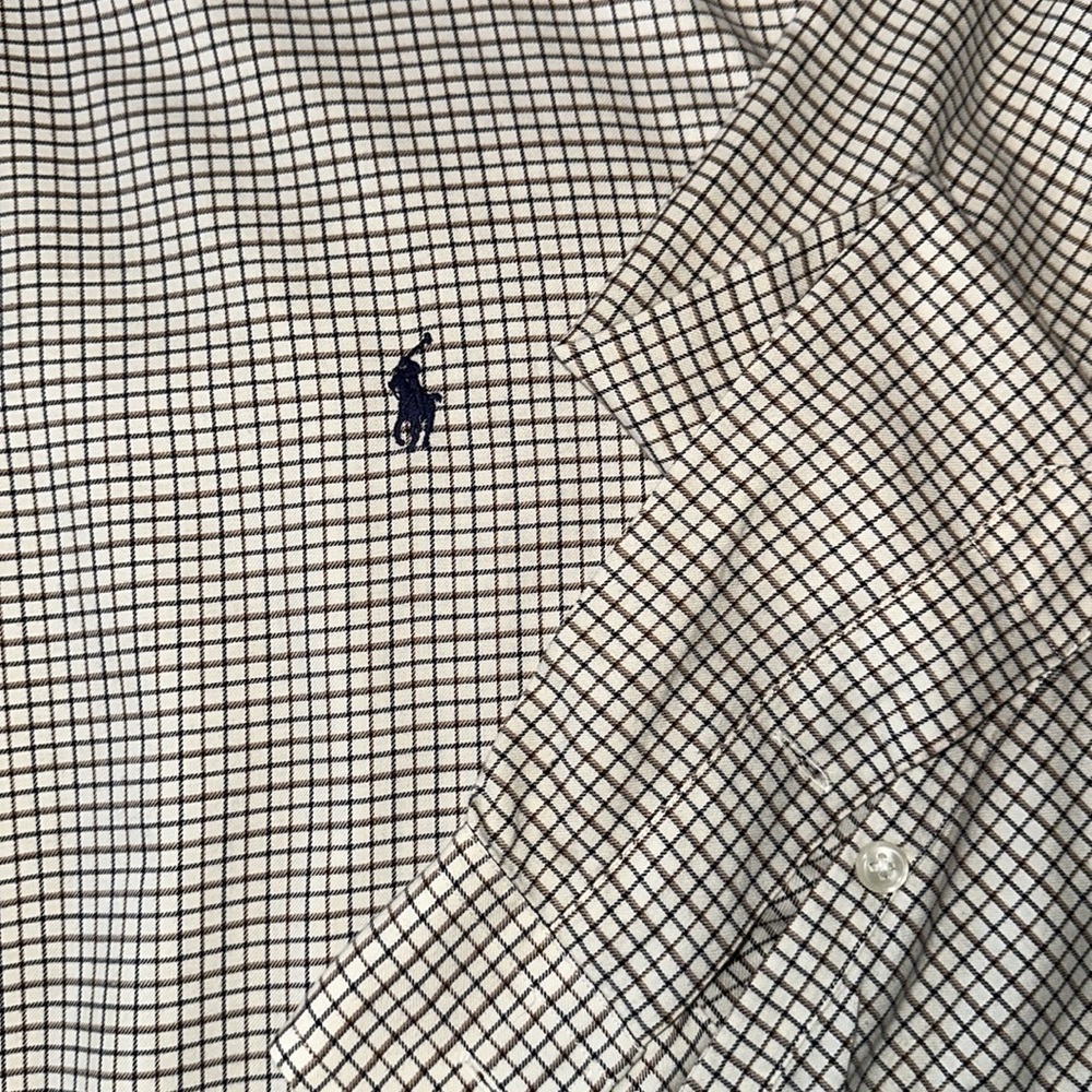 Big and Tall Ralph Lauren Polo - Classic Button Down Shirt - Picture 3 of 4